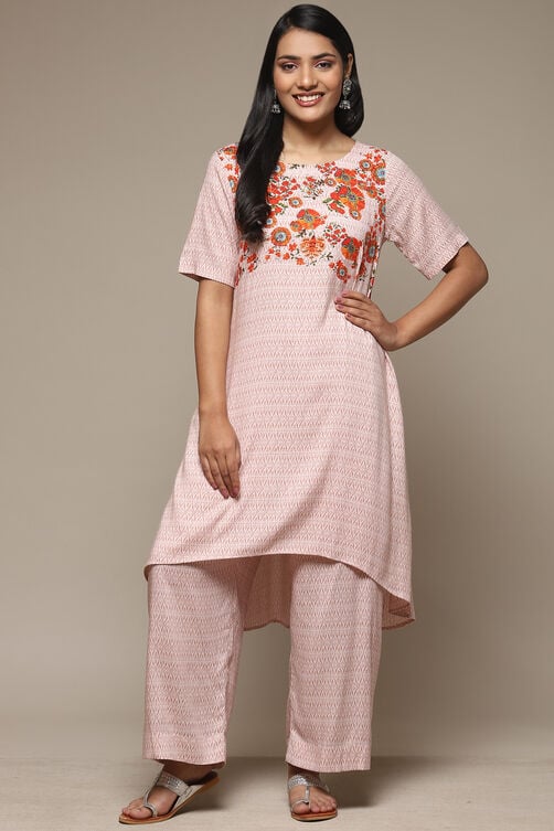 Indigo Rayon Asymmetric Kurta Palazzo 2 Piece Set image number 6