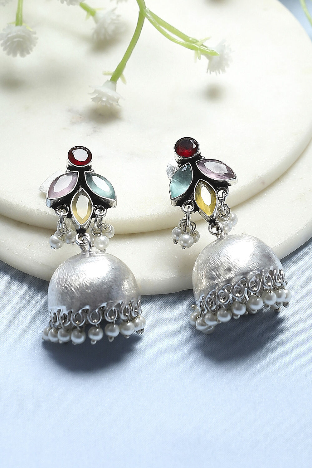 Multicolour Stone Earrings image number 0