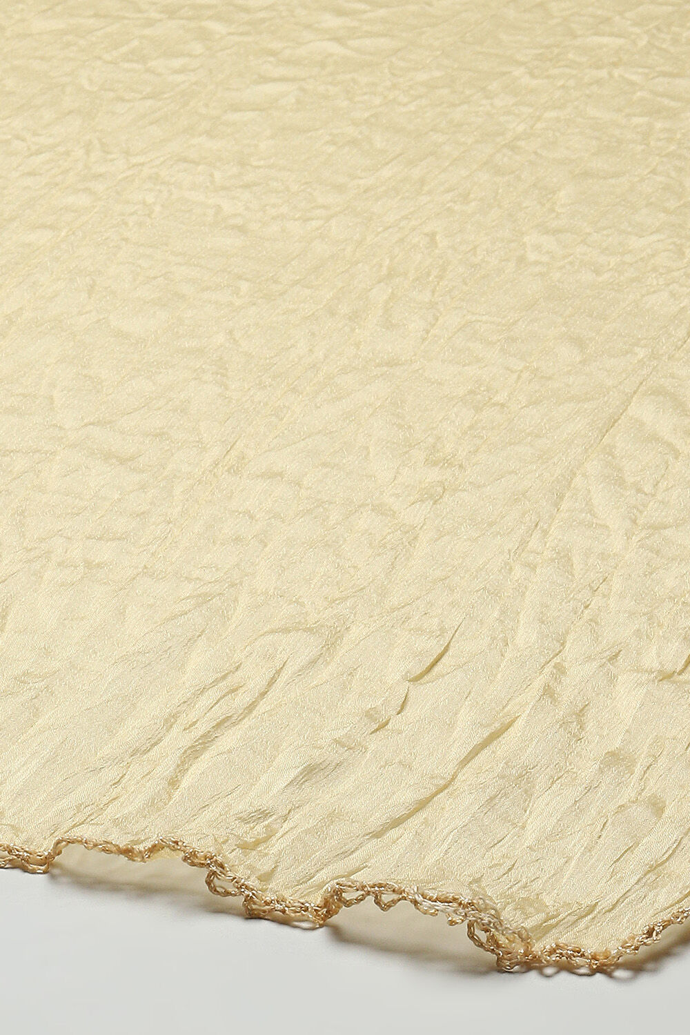 Gold Poly Chiffon Dupatta image number 1