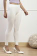 Black Cotton Blend Solid Leggings image number 3
