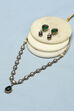 Green Brass Necklace Set image number 2
