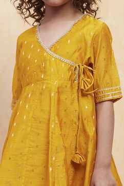 Yellow Polyester Anarkali Suit Set image number 1