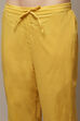 Yellow Cotton Blend Straight Kurta Suit Set image number 6