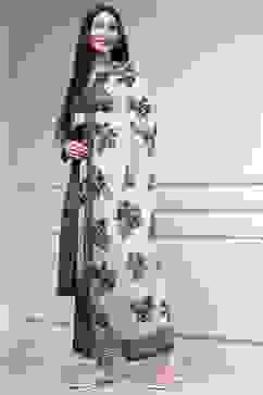 Teal Blue Cotton Printed Straight Suit Set image number 3