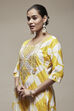 Yellow Cotton Machine Embroidered Unstitched Suit Set image number 5