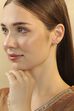 White Gold-Plated Brass Pearl Stud Earrings image number 3