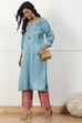 Mint Green Shantoon Straight Palazzo image number 0