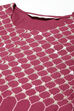 Plum Printed Rayon Straight Kurta Regular Pant Suit Set image number 1