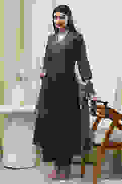 Dark Green Shantoon Printed Anarkali Suit Set image number 0