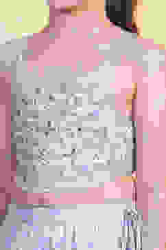 Lavender Cotton Strappy Blouse & Sharara Set image number 1