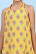 Yellow Cotton Printed Straight Suit Set image number 1