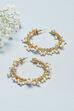 Gold Pearl Hoops image number 0