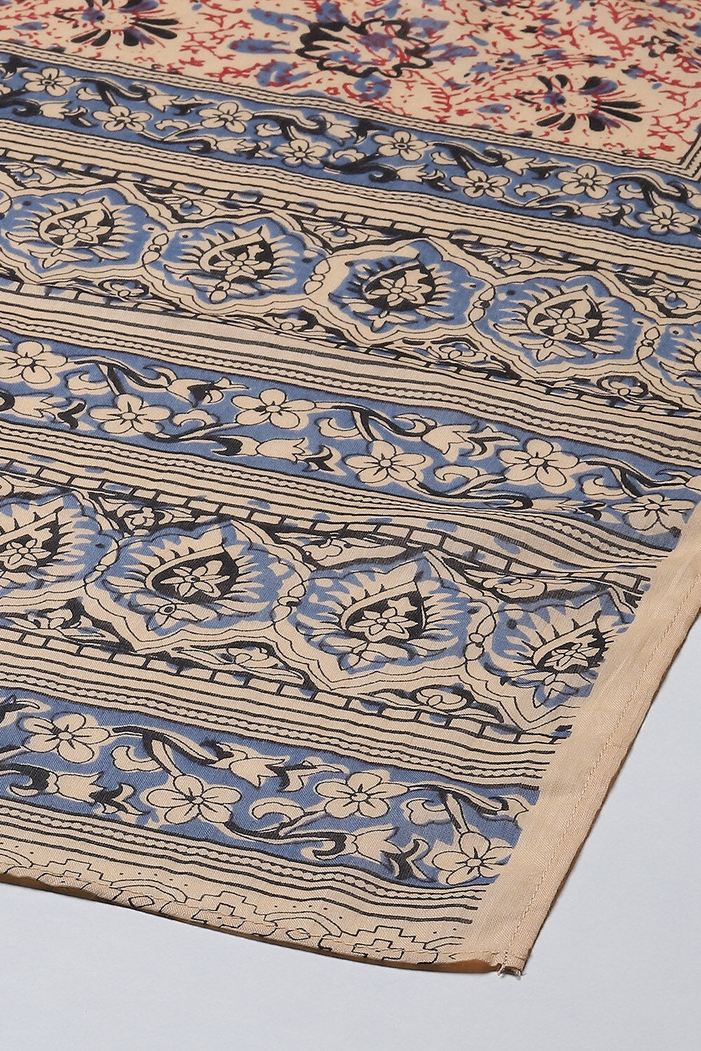 Black Cotton Straight Kurta Palazzo Suit Set image number 3