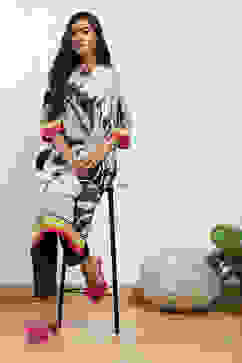 Black Cotton Straight Pant image number 0