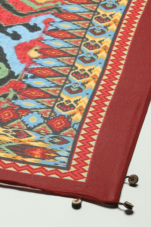 Charcoal Grey Cotton Pleated Kalidar Suit Set