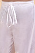 Orange and White Cotton Printed Straight Kurta Set image number 2