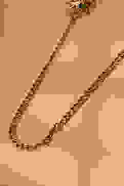 Pearl Brass Necklace Set image number 4