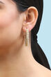 Gold Brass Earrings image number 1