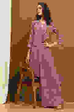 Beige Block-Printed Straight Jumpsuit image number 0