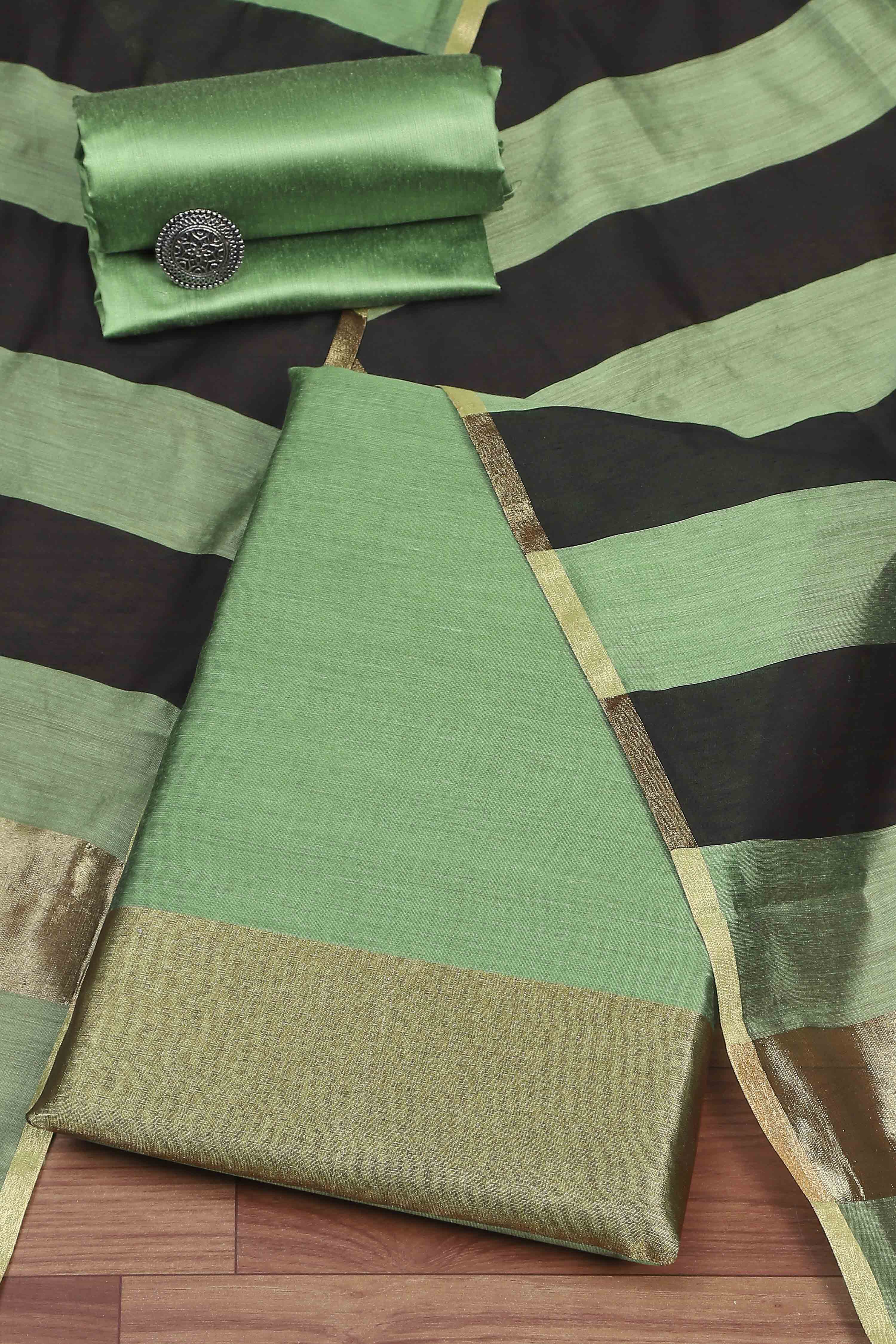 Onion Pink Cotton Unstitched Suit Set image number 0