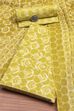 Lime Green Cotton Screen Print Unstitched Suit Set image number 0