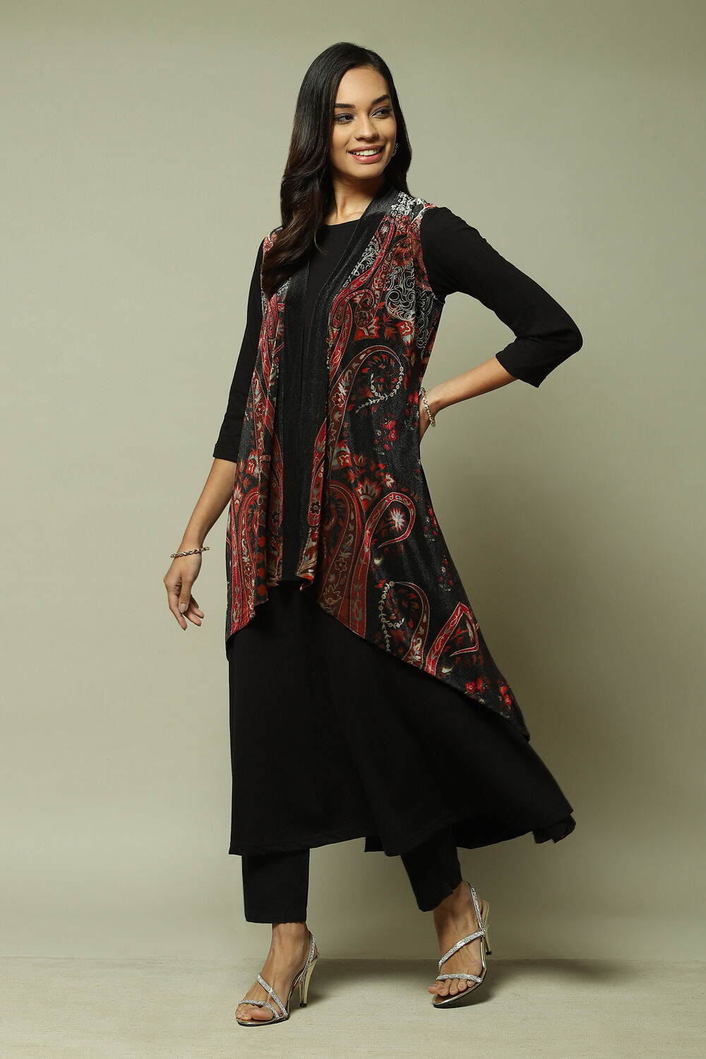 Black Acrylic Straight 2 Piece Set image number 1