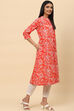 Turquoise Straight Kurta image number 3