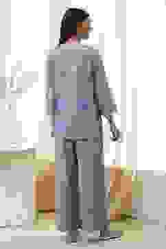 Dull Blue Cotton Straight Co-ord Set image number 4