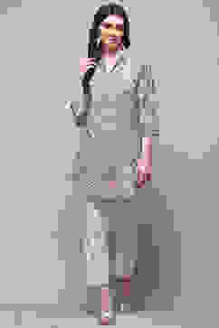 Blue Rayon Straight Kurti image number 5