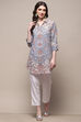 Blue Rayon Straight Kurti image number 5