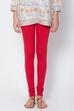Fuschia Cotton Blend Solid Churidar image number 1
