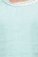 Turquoise Straight Cotton Kurta Salwar Suit Set image number 1