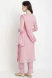 Lavender Georgette Easy Stitch Suit Set image number 3
