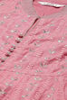 Blush Pink Cotton Anarkali Kurta Lehenga Suit Set image number 1