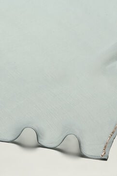 Grey Polyester Blend Anarkali Suit Set image number 2
