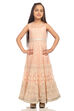 Peach Anarkali Nylon Gown image number 0