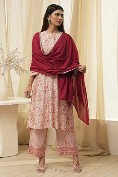 Red  Dupatta image number 1