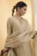 Gold Poly Banarasi Dupatta image number 1