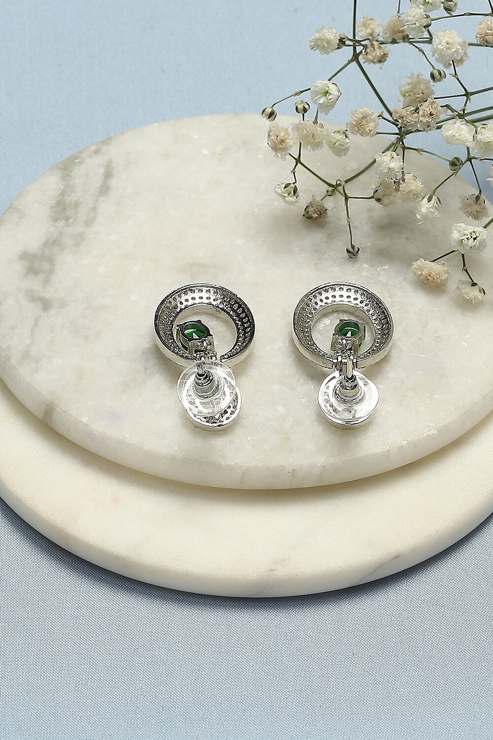 Green Brass earrings image number 2