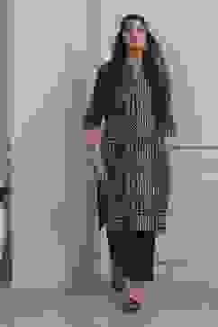 Blue Cotton Printed Straight Kurta image number 0