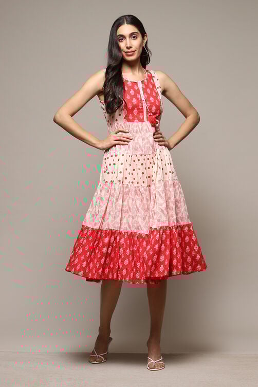 Lavender Cotton Tiered Dress image number 0