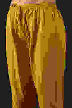 Rohit Bal Mustard Cotton Silk Anarkali Printed Suit Set image number 2