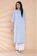 Charcoal Black Cotton Printed Kurta image number 0