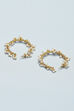 Gold Pearl Hoops image number 2