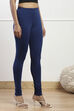 Camel Cotton Blend Solid Churidar image number 3
