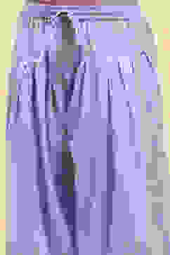 Purple Cotton Tiered Printed Kurta Salwar Set image number 2