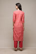 Pink Cotton Handloom Unstitched Suit Set