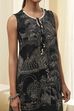 Black Printed Asymmetric Kurta Set image number 1