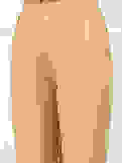 Beige Solid Mid-Rise Regular Pants image number 1