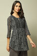 Black Cotton Blend Printed Kurti image number 5